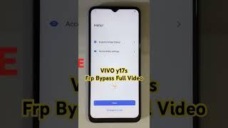 Vivo y17s frp bypass android 13 without pc