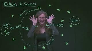 Deeper Look: Ecliptic and Seasons - GRCC Astronomy with Dr. Woolsey