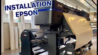 Media Booster Installation Epson - Roll changing system / Rollenwechsler