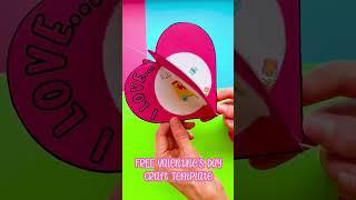 Free Valentine's Day kids' craft #kidslearning #valentinesday #teacherresources #cutandpaste
