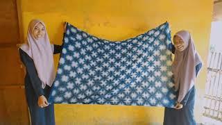 Cara Membuat Batik Jumputan || Motif Shibori itajime segitiga sama sisi || PGSD 5A-Unhasy