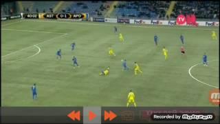 Astana-Apoel 0-1.АСТАНА-АПОЭЛ 2-1 .ЛИГА ЧЕМПИОНОВ.