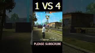 1VS4 Impossible ClutchAgainst CS Rank Pushers #shorts #short