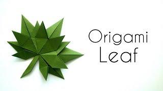 Origami Leaf Tutorial - Paper Leaf