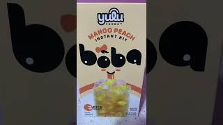 MANGO PEACH BOBA | #music #boba #tea #hiphop #rap #foodie #food #shortsfeed #facts