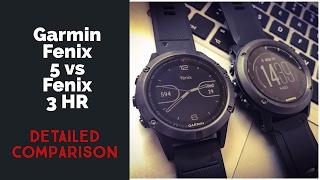 Garmin Fenix 5 vs Fenix 3 HR feature comparison  // Best fitness watch 2017