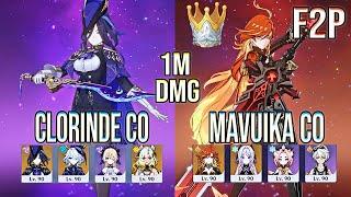 Clorinde C0 & Mavuika C0 Double Cryo Spiral abyss floor 12 Genshin Impact