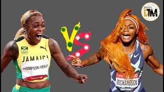 Elaine Thompson-Herah VS Sha'Carri Richardson‍️| Women’s 100m | Zurich Diamond League 2023 |DTM