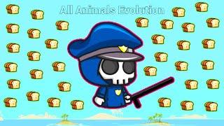 All Animals Evolution With Epic Fighter Policeman Reaper (EvoWorld.io)