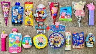 Paw Patrol  Peppa Pig Candy ASMR Surprise Egg Marshmallow Lollipop & Toys Opening Satisfying Video