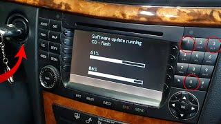 Mercedes W211 Firmware update Comand NTG1 to add new language and MP3 features / Comand MP3