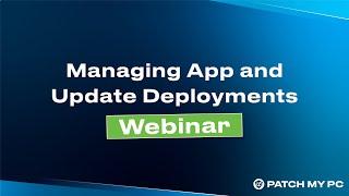 Managing App and Updates Webinar — April 2023