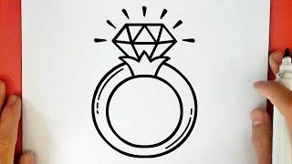 COMO DIBUJAR UN ANILLO DE DIAMANTE