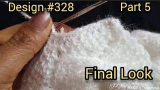 New knitting design/pattern #328 part-5,for cardigan, sweater, jacket, frock ||in hindi||