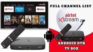 Airtel Xstream Android Box Full Details | Airtel Dth Full Channel List