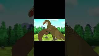 Pycnonemosaurus VS Arctodus  #animação #animation #dinosaur #dinossauro #shorts # #pivotanimator