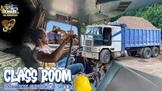 Class Room In Action | Shifting 18 Speed | International Cabover | Aggregates | Jamaican Trucker