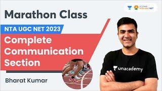 Complete Communication Section | Marathon Class | NTA UGC NET 2023 | Bharat Kumar