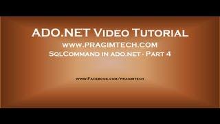 SqlCommand in ado.net - Part 4