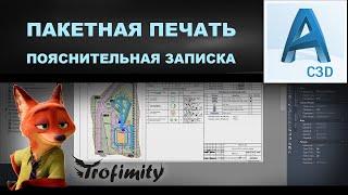 Финальное оформление, пакетная печать, пояснительная записка ПЗУ | PZU-21