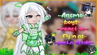  || Anemo boys react to F!y/n as Random gacha tiktoks || 1/2 || Ships !! || 2x speed || 