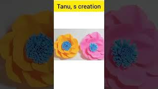 how to make paper flower ।।  new style ।। # Tanu's creation