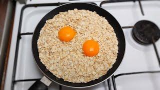 HEALTHY BREAKFAST IN 5 MINUTES, EGGS AND OAT Oatmeal