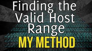 How to determine the network, broadcast, and host ranges: My method