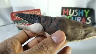 Mosasaurus (Jurassic World Rebirth)de plastilina/How to make a Mosasaurus with clay sculpting