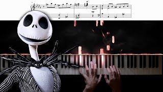 Jack's Lament − The Nightmare Before Christmas − Piano Cover + Sheet Music