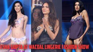 Esha Gupta walks the ramp at Wacoal's first phygital lingerie fashion show