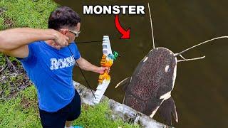 Minecraft Bow Catches Monster Fish