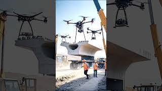 ai Bridge Construction with Drone Technology: A Modern Future Example | #shorts #viral