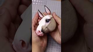 Beige horse – poseable art doll, part 1/3