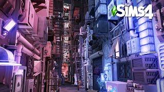 Shady Back Alley | The Sims4 Stop Motion Build | NoCC |【シムズ４建築】