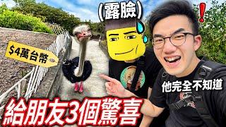 【有感筆電】我抓「鴕鳥先生」本人露臉了！一起去台灣最大的動物園VLOG！買下40000元的神秘大禮..看朋友收到的反應是?! (他跳了科目三)