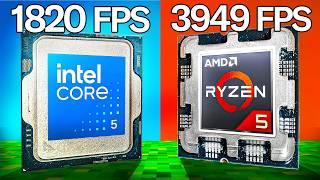 Intel Vs AMD CPU In Minecraft!