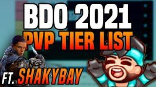 BDO 1v1 PVP Tier List ft. ShakyBay - Black Desert Online 2021