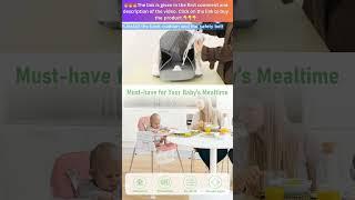  3 in 1 Baby High Chair!  Adjustable, Portable & Perfect for Mealtime! ️