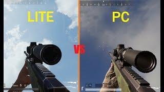 PUBG LITE VS PUBG PC - Weapon Comparison (Sound , Animation , Recoil )