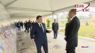 President Ilham Aliyev launched Masalli city water supply system