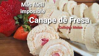 Canapé de Fresa al Estilo de Callejon Melao