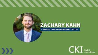 Zachary Kahn-Candidate for Trustee