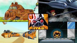 Angry Birds Star Wars 2 - All Bosses + Cutscenes (Luta dos Bosses)