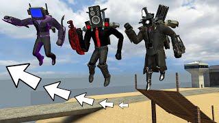 WHO HAS THE LONGEST JUMP BETWEEN CAMERAMAN, SPEAKERMAN AND TV MAN BOSSES In Garry's Mod?