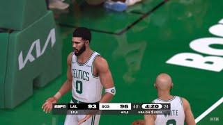 NBA 2K25 NBA Today | LAKERS vs CELTICS 4TH QTR HIGHLIGHTS