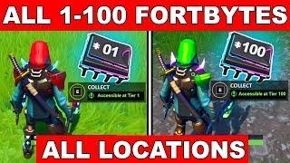 ALL FORTBYTES LOCATION *1-100* in 1 VIDEO! - Collect all Fortbytes (Fortnite Battle Royale)