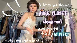 my FULL CLOSET CLEAN-OUT for fall/winter!!