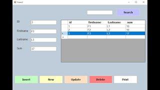 learn c# - Insert, Update, Delete and search(CRUD) in SQL Server Database & Print with code