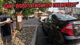 "Can I dispute this with the hotel??" | More Crossroads Illegal Parks & Winching